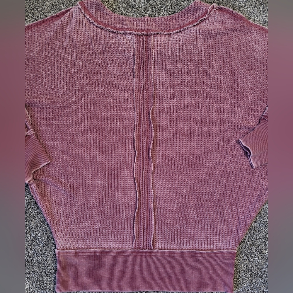 American Rag Pink Stretch Distressed Raw Edge Seams Size Small - Picture 8 of 15